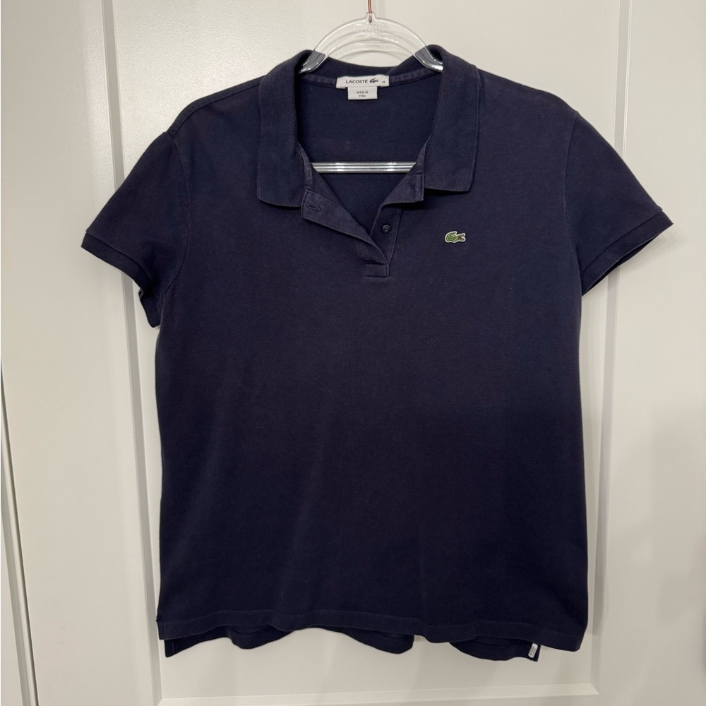 Lacoste Women's Navy Polo Shirt